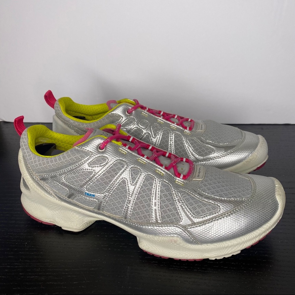 Ecco Biom women's sneakers silver pink 40 9 shoes